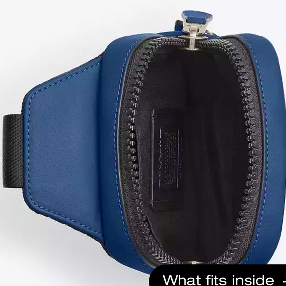 New with tag Coaxh Edge L Pack Blue Sling bag backpack - Picture 3 of 11